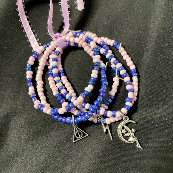 Fairy Moon Stretchy beaded bracelets Handmade - Picture 1 of 1